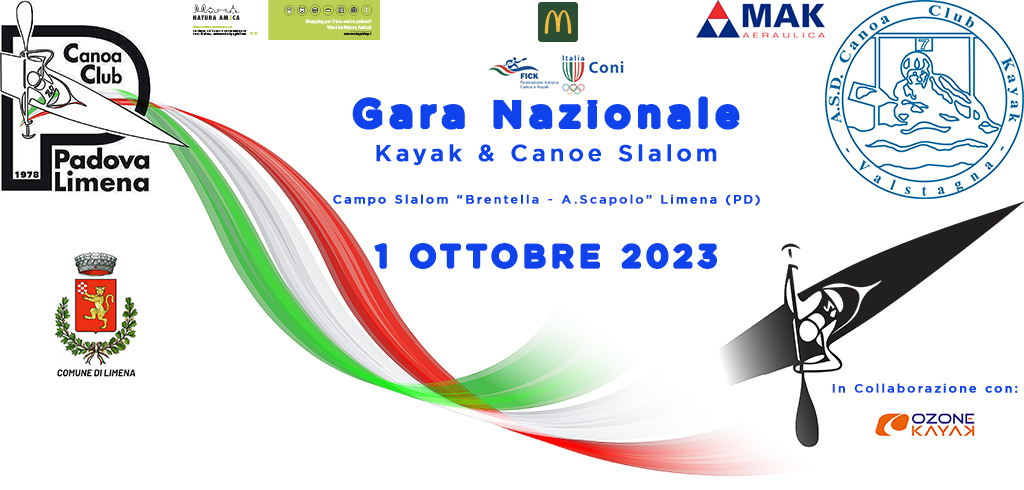 Gara Nazionale Canoe & Kayak Slalom Limena 01 Ottobre 2023